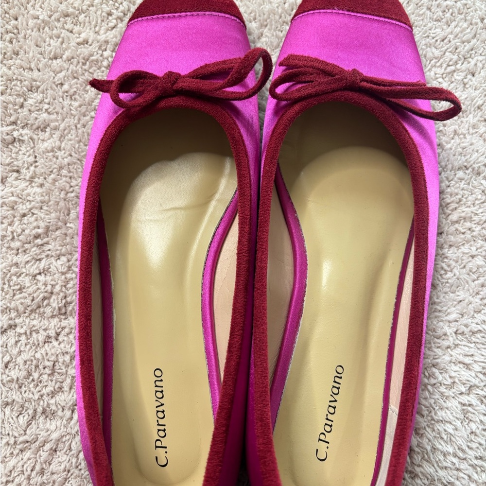 NWOT C.Paravano  Cap-Toe Ballet Flats Elena - Picture 7 of 13